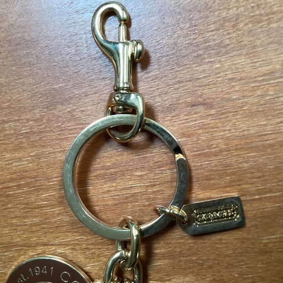 Coach Gold-tone Bag Tag/Hang Tag/Bag Charm - Picture 3 of 9